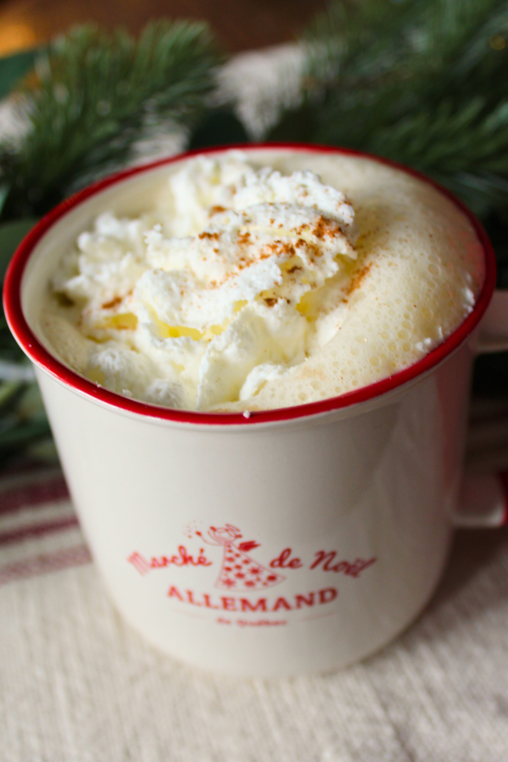Starbucks Eggnog Chai Latte Homemade Copycat Recipe Christmas Seasonal Warm Drinks Chai Tea My Farmhouse Table