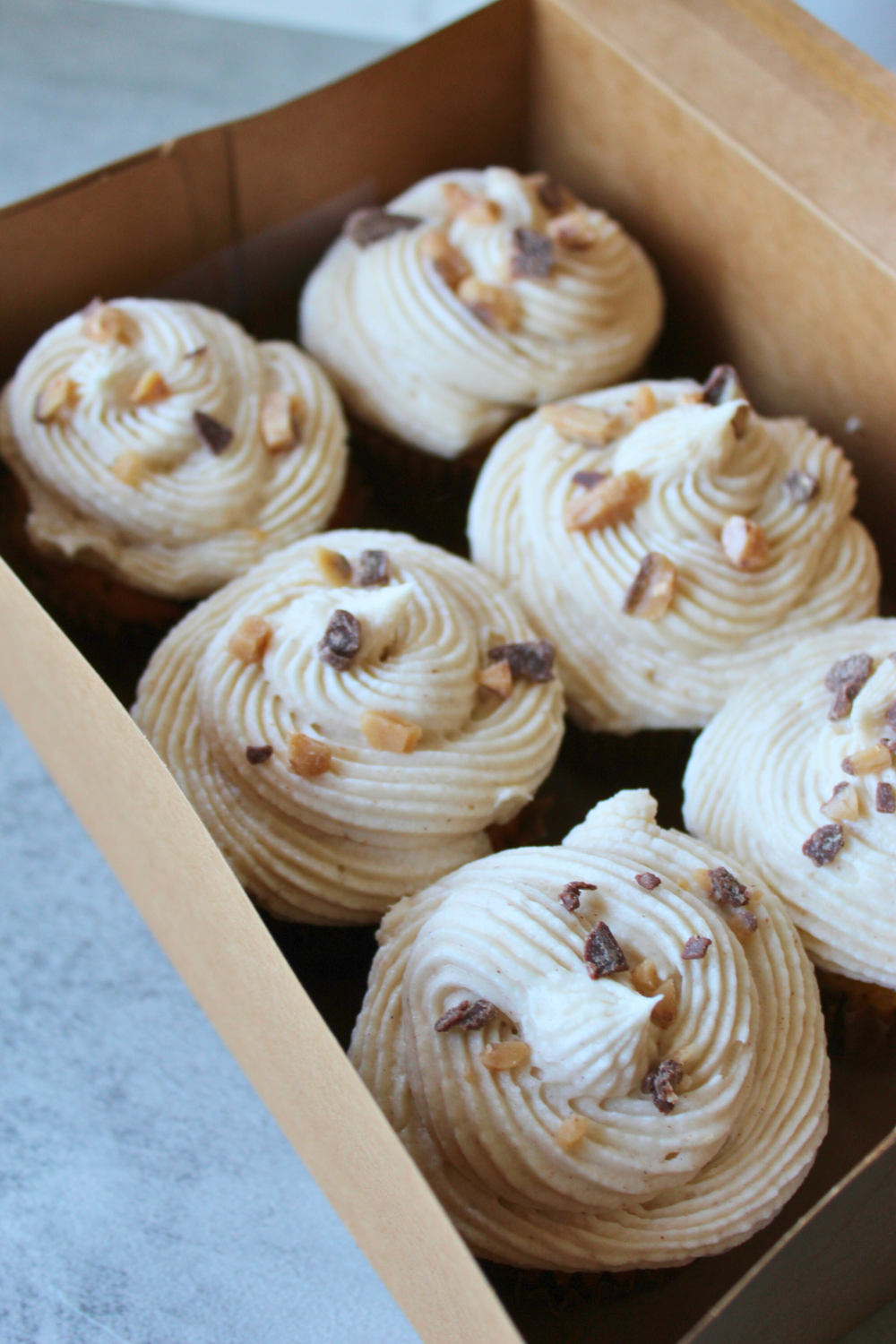Toffee Pumpkin Cupcakes Recipe Easy Fall Desserts Caramel Crunch Pumpkin Cake Pumpkin Spice Cupcakes with Cinnamon Cream Cheese Frosting My Farmhouse Table