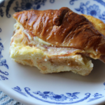 Ham and Cheese Croissant Breakfast Bake Breakfast Casserole Recipe Simple Quick and Easy Breakfast Ideas Ham Egg and Cheese Croissan'wich My Farmhouse Table
