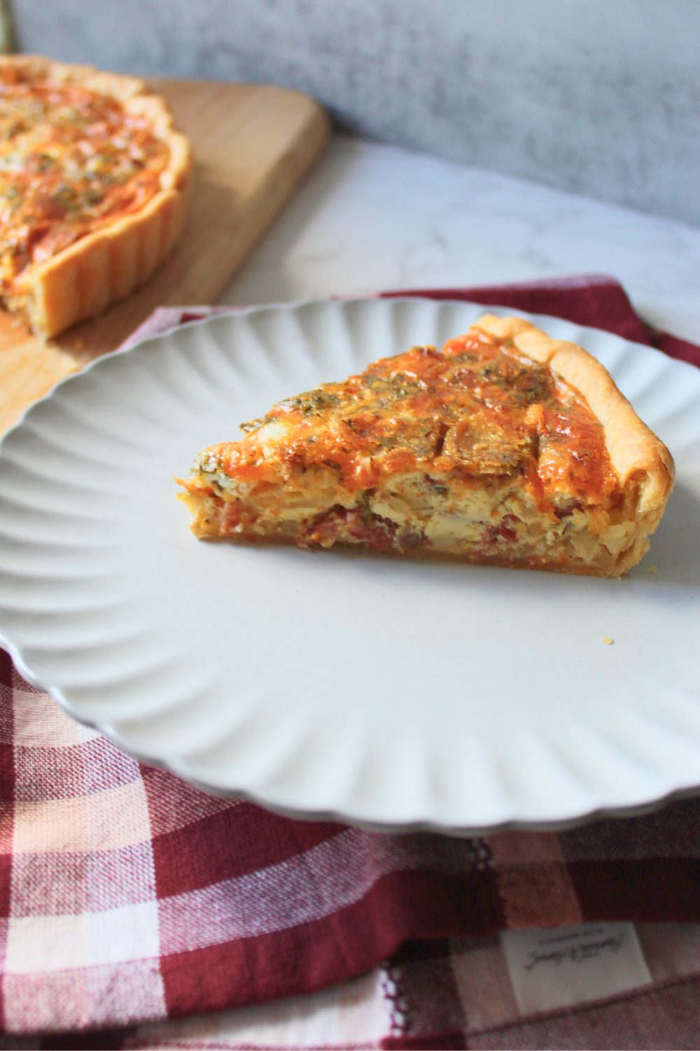 No-Fail Quiche Recipe The Best Quiche for Christmas Morning Breakfast Sausage Bacon Mushroom Cheddar Cheese Easy Mix and Match Ingredients Build Your Own Quiche Recipe My Farmhouse Table