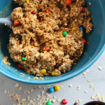 Monster Cookie Protein Balls Oatmeal Peanut Butter and Flaxseed Meal Easy Recipe My Farmhouse Table