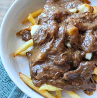 Leftover Roast Beef Poutine Easy Homemade Poutine Recipe Authentic Quebec Poutine with Shredded Beef My Farmhouse Table