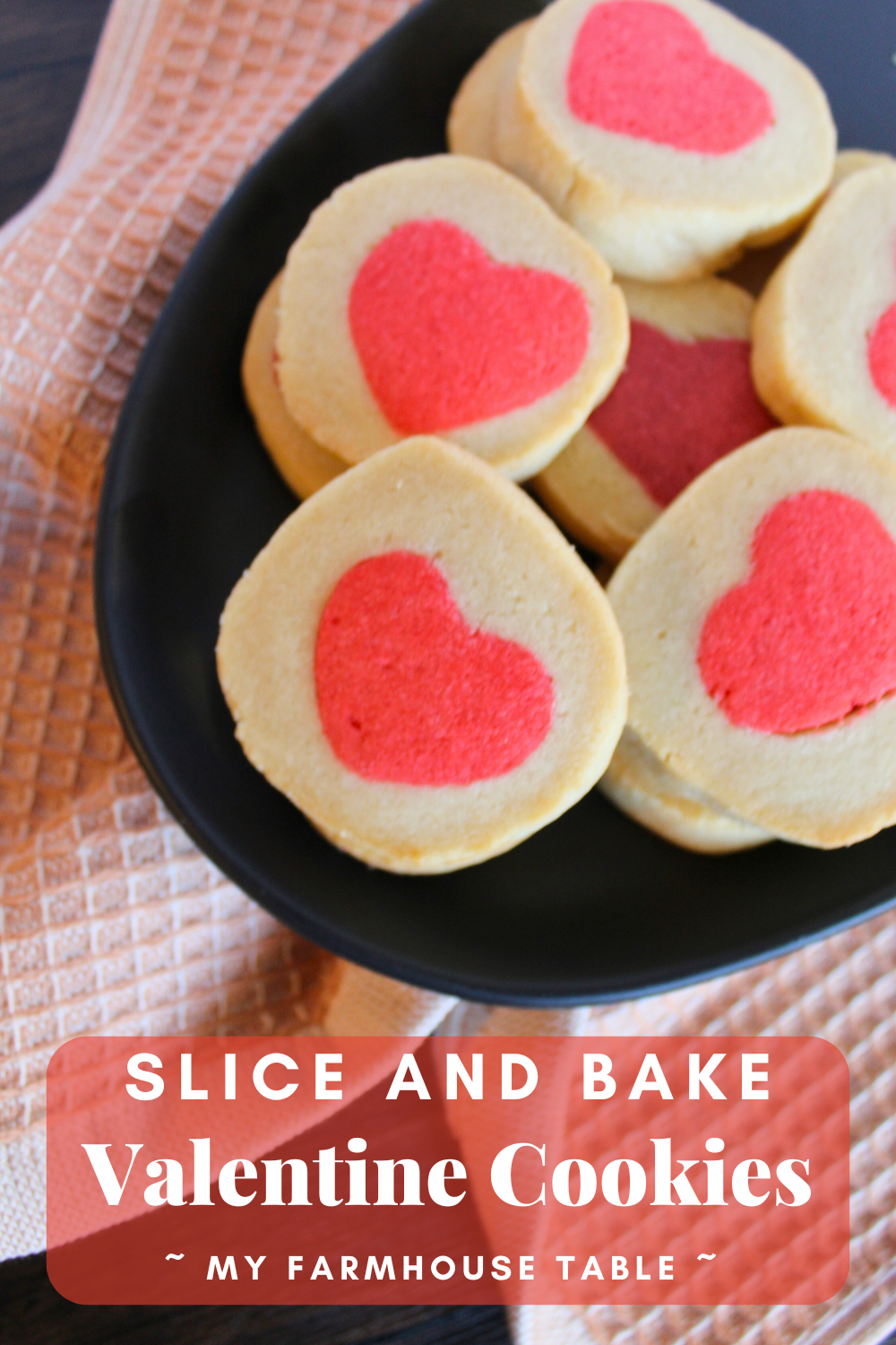 Slice and Bake Valentine Cookies Valentine's Day Sugar Cookie Recipe Red Heart Cookies for Valentine's Day Pillsbury Heart Sugar Cookies My Farmhouse Table