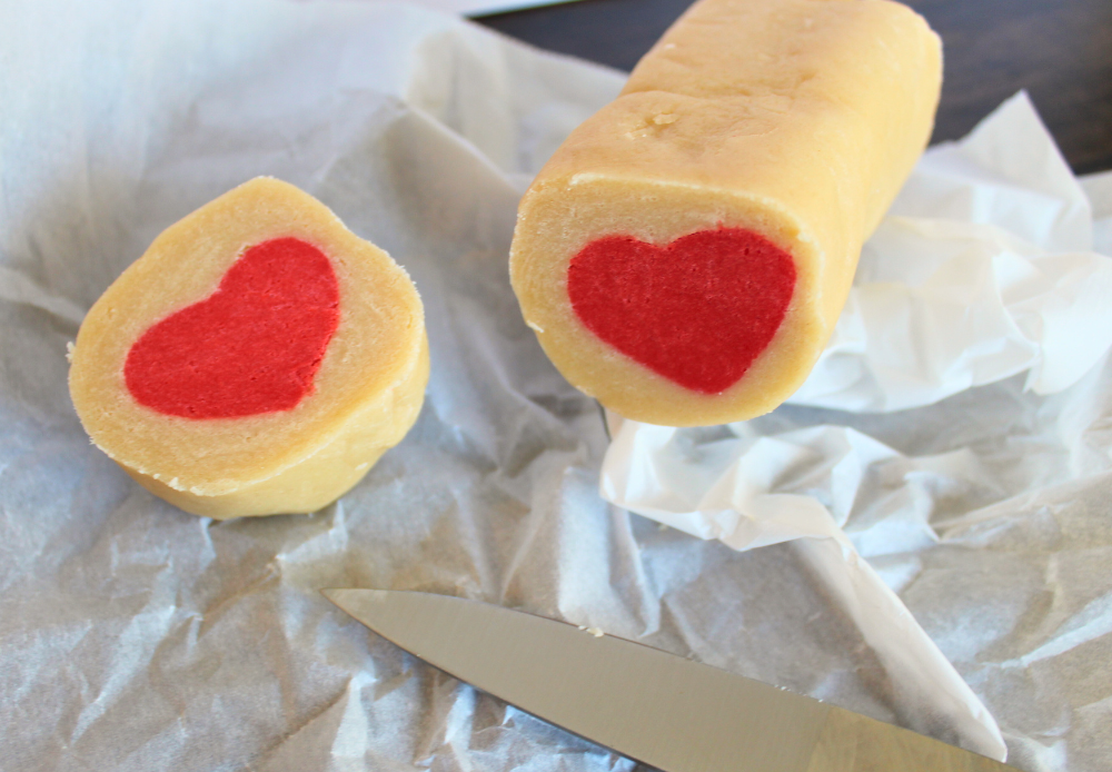 Slice and Bake Valentine Cookies Valentine's Day Sugar Cookie Recipe Red Heart Cookies for Valentine's Day Pillsbury Heart Sugar Cookies My Farmhouse Table
