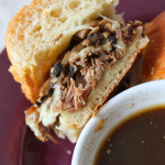 Crockpot French Dip Sandwiches The Best Recipe for Beef Roast Perfect Slow Cooker French Dips My Farmhouse Table