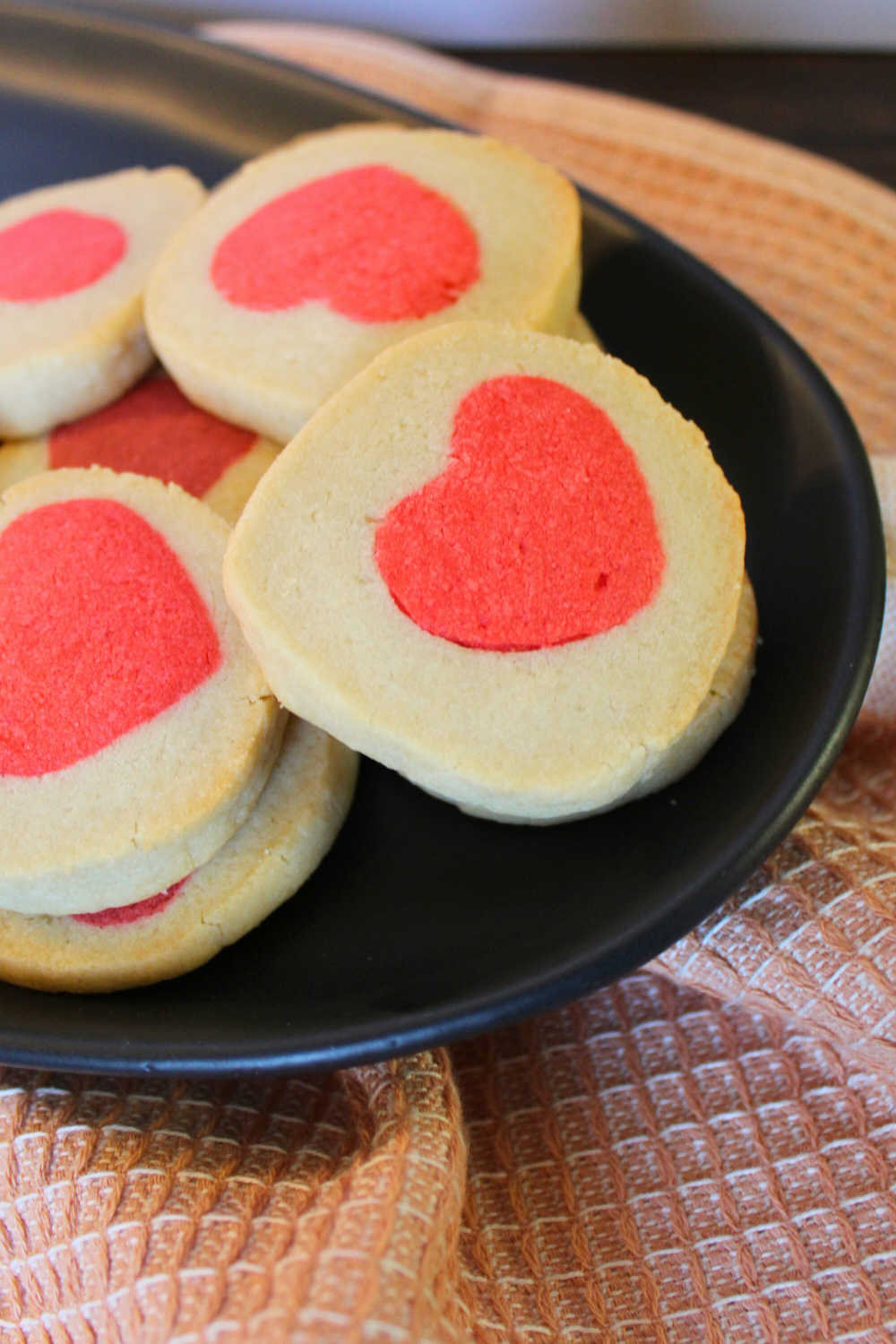 Slice and Bake Valentine Cookies Valentine's Day Sugar Cookie Recipe Red Heart Cookies for Valentine's Day Pillsbury Heart Sugar Cookies My Farmhouse Table